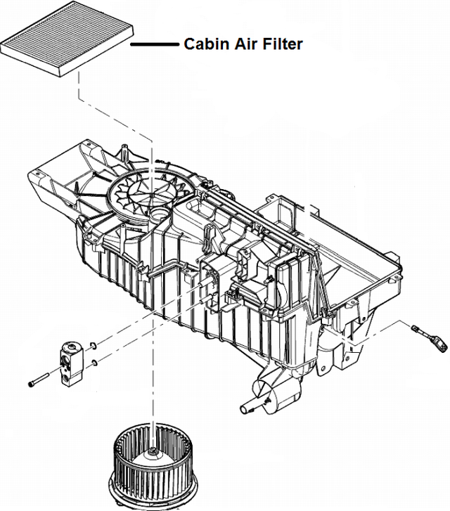 AE9Z19N619A - HVAC: Filter for Ford: Explorer, Flex, Police Interceptor Sedan, Police Interceptor Utility, Special Service Police Sedan, Taurus | Lincoln: MKS, MKT Image