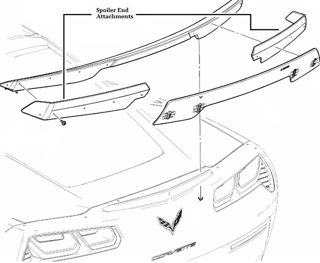 84339359 - : SPOILER END ATTACHMENTS - CARBON FLASH for GM Image