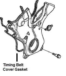11813RCAA00 - : GASKET - TIMING BELT COVER LOWER A for Honda: Accord, Accord Crosstour, Crosstour, Odyssey, Passport, Pilot, Ridgeline Image