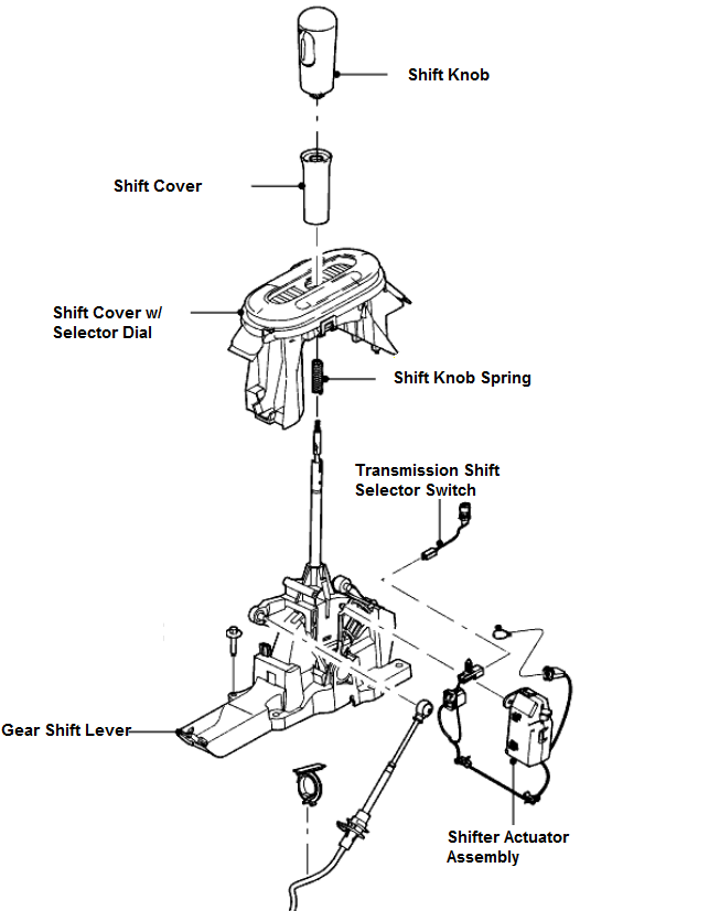 洋書 Front-Shifted ING and ED Groups in Prese Original 2024-2025 Ford Mustang Gear Shift Assembly FR3Z