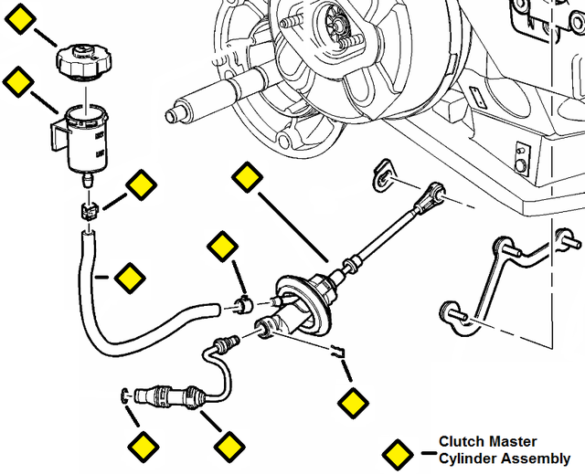 19331708 - Clutch: Master Cylinder for Chevrolet: Corvette Image