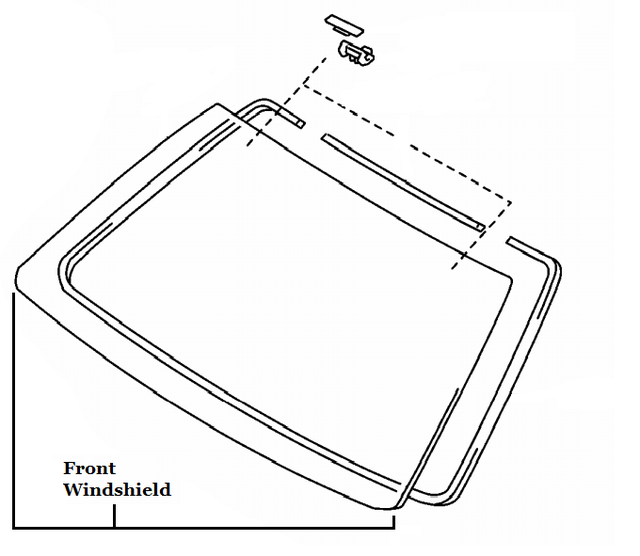 5610104060 - : FRONT WINDSHIELD for Toyota Image