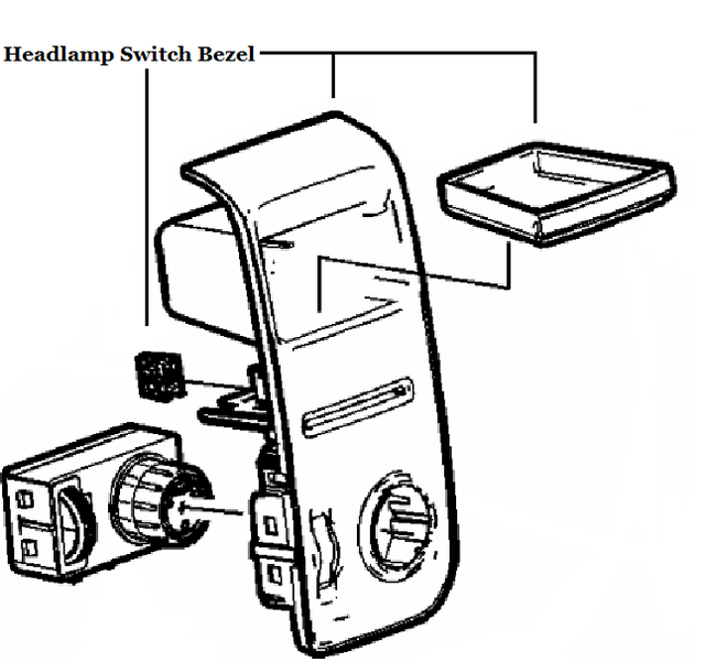 22817733 - : HEADLAMP SWITCH BEZEL - BLACK for Chevrolet: Silverado 1500, Silverado 1500 LD, Silverado 2500 HD, Silverado 3500 HD | GMC: Sierra 1500, Sierra 1500 Limited, Sierra 2500 HD, Sierra 3500 HD Image