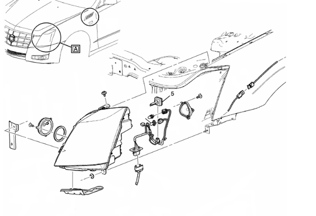19352020 - : Headlight Bulb for Buick: Cascada Image