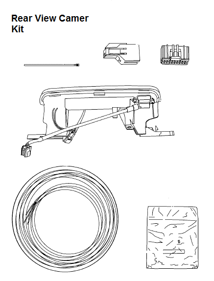 82212308AC - Audio/Video and Electronics Accessories: REAR VIEW CAMERA - KIT - replaced by part number 82212308AB for Dodge: Charger Image