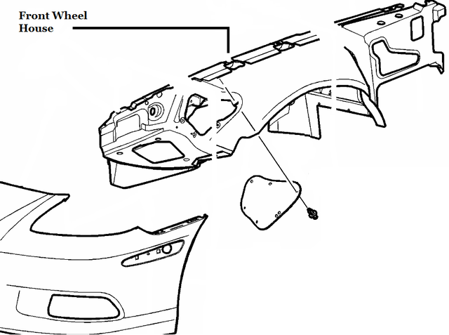 22774643 - Body: Wheelhouse for Chevrolet: Corvette Image