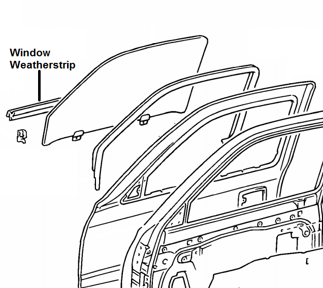 6821004020 - : WINDOW WEATHERSTRIP - LH FRONT for Toyota Image