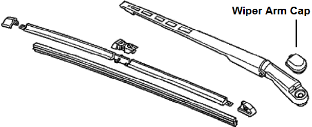 76601SVAA01 - : Wiper Arm Cap for Honda Image