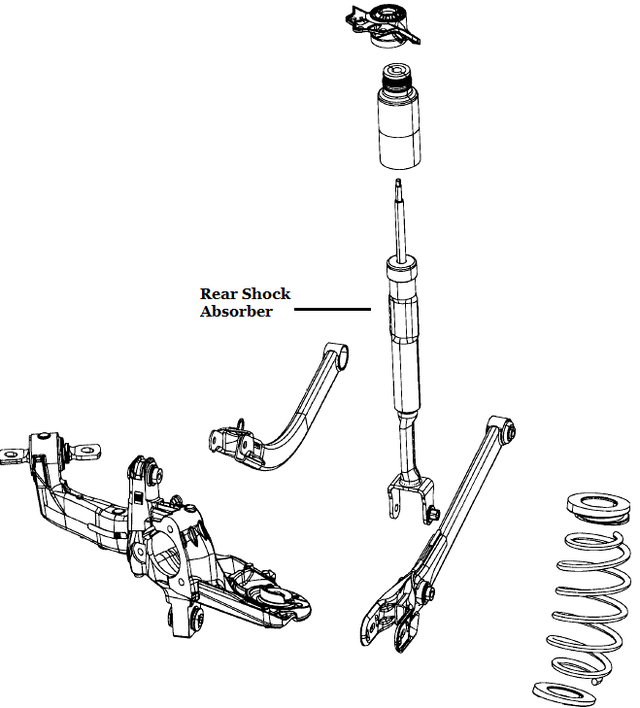 68277437AA - : REAR SHOCK ABSORBER for Dodge: Dart Image