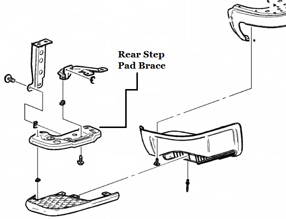 23124073 - Body: Corner Pad Brace for GM Image