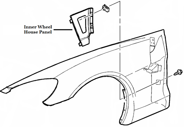 10317239 - Body: Inner Panel for Chevrolet: Corvette Image