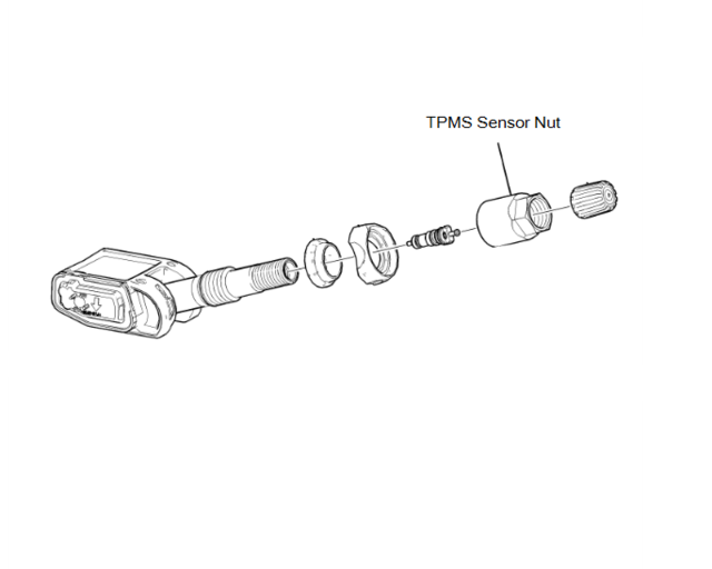 13581557 - : TPMS Sensor Nut (1) for Cadillac: ATS, CT4, CT5, CTS, LYRIQ, XT4 | Chevrolet: Camaro, Caprice, Corvette, Silverado 3500 HD, SS | GMC: Sierra 3500 HD Image