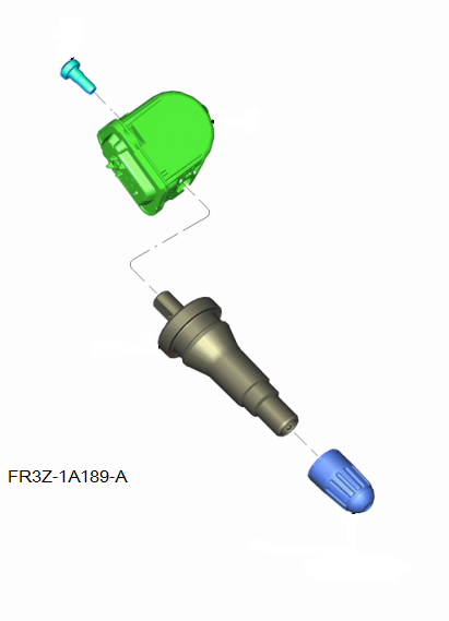 FR3Z1A189C - : TPMS Sensor for Ford: E-350 Super Duty, E-450 Super Duty, F-250 Super Duty, F-350 Super Duty, F-450 Super Duty, GT, Mustang, Transit-150, Transit-250, Transit-350, Transit-350 HD Image