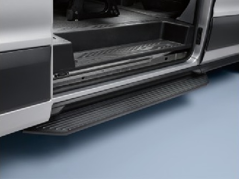 FK3Z16450BA - Exterior: TRANSIT SIDE STEP ASSEMBLY (TEMPEST GREY) for Ford: Transit-150, Transit-250, Transit-350, Transit-350 HD Image