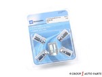 85640458 - : Wheel Lock Kit - Chrome, M12 X 1.5 X 37.1 for Buick: Encore, Encore GX, Envision, Envista, LaCrosse, Lucerne, Regal Sportback, Regal TourX, Verano | Cadillac: ATS, CT4, CT5 | Chevrolet: Bolt EUV, Bolt EV, Cobalt, Corvette, Cruze, Equinox, HHR, Impala, Malibu, Sonic, Spark, Spark EV, Trailblazer, Trax, Volt | GMC: Canyon, Terrain | Oldsmobile: 98 Image