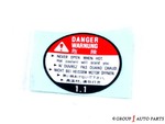19046PAAA00 - Body: Caution Label for Acura Image