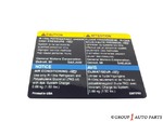 22673703 - : Air Conditioning Refrigerant Charge Label for GM Image