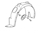 22888599 - Body: Fender Liner for GM Image