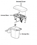23125322 - Body: Console Armrest for GM Image