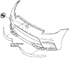 620876GA0A - : MOULDING-FRONT BUMPER LH 370Z NISMO for Nissan Image