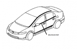 72410SNEA02 - Body: Door Window Belt Weatherstrip for Honda Image
