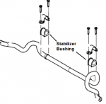 7T4Z5484B - Suspension: Stabilizer Bar Bushing for Ford: Edge | Lincoln: MKX Image