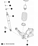 8T4Z18125A - : REAR SHOCK for Ford Image