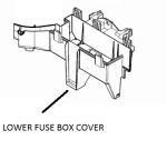 BB5Z14A003BA - : LOWER COVER - FUSE BOX for Ford: Explorer, Police Interceptor Utility Image