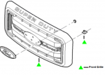 BC3Z8200G - Body: Grille for Ford: F-250 Super Duty, F-350 Super Duty, F-450 Super Duty Image