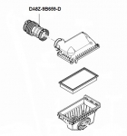 DA8Z9B659D - Engine: Engine Air Intake Hose for Ford: Explorer, Flex, Police Interceptor Sedan, Police Interceptor Utility, Taurus | Lincoln: MKS, MKT Image