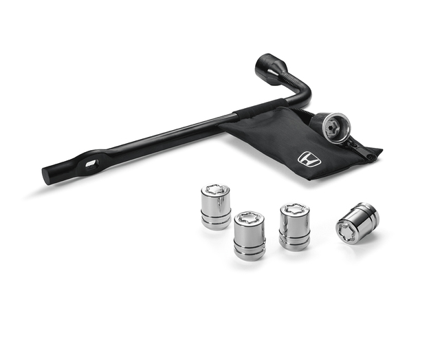 8W42TK4100 - : Wheel Locks, Chrome (Wrench sold separately) for Honda Image