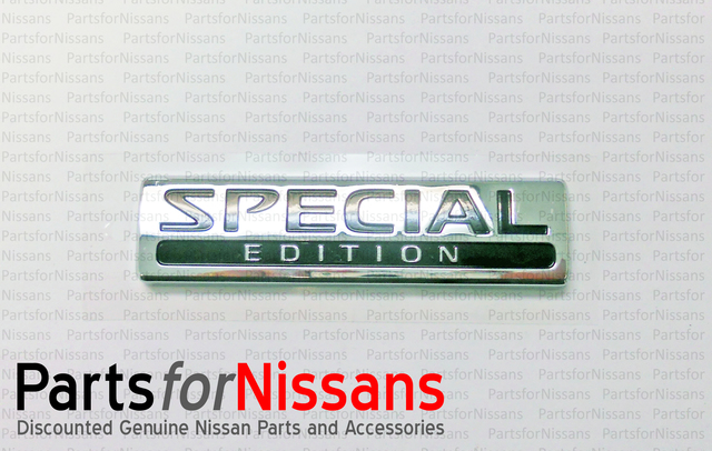 （あまと）Government Nickel Finish エングレーブ 2005-2006 Nissan Special Edition Nameplate 84896-ZG100