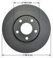13067011 - : BRAKE ROTOR 13067011 Audi A4 A6 Volkswagen Passat for Nissan Image