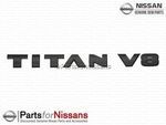 808929FT0A - : Titan V8 Side Emblem Midnight Edition for Nissan: TITAN, TITAN XD Image