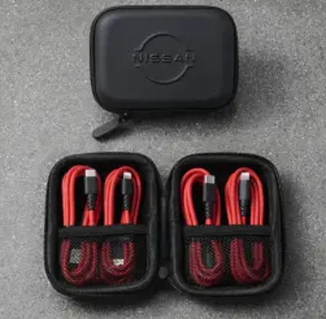 T99Q76SA3A - Other: USB Charging Cable Set for Nissan: Altima, ARIYA, Armada, Frontier, GT-R, Kicks, Kicks Play, LEAF, Maxima, Murano, Pathfinder, Qashqai, Rogue, Rogue Sport, Sentra, TITAN, TITAN XD, Versa, Z Image