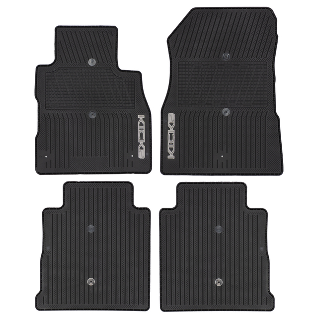 T99E15RL0A - Interior: Kicks All Season Rubber Floor Mats for Nissan: Kicks, Kicks Play Image