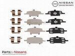 D4080JA01D - : Rear Brake Pad Hardware Kit for Nissan: Altima, Maxima, Sentra Image