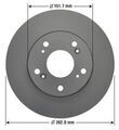 13060081 - : FRONT DISC BRAKE ROTOR 13060081 Acura RSX Honda Civic CRZ for Nissan Image