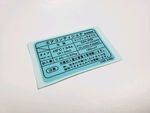 27090AA002 - : JDM Nissan R34 Skyline GTR GTT A/C Decal For Early Models for Nismo Image