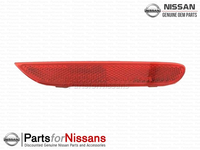 thumbnail image 2 of Texaseparts Rear Bumper Reflector Left Driver Side For Nissan & Infiniti 2011-2020 - Red Plastic Direct Replacement NI1184101 2 of 5