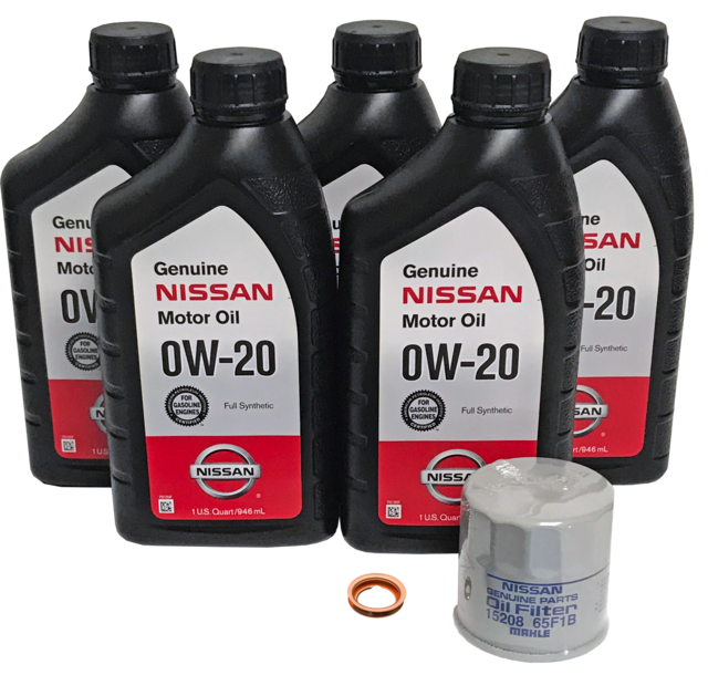 0W20 Oil Change Kit - Synthetic 0W20LOF-65F1B | Parts for Nissans
