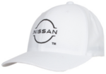 NIS080112 - : Nissan White Flex Fit Hat New Logo for Nissan Image