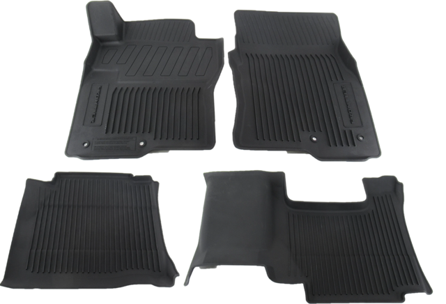 T99E49BU0B - Interior: Frontier All-Season Floor Mats - High Wall King Cab 4-piece Black for Nissan: Frontier Image