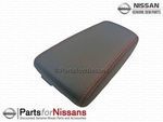 96920AA400 - : JDM Nissan R34 Skyline Center Console Lid W/ Red Stitching for Nismo Image