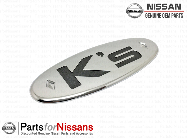7889638F20 - : Silvia K's Rear Oval Emblem Chrome for Nissan Image