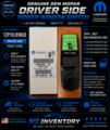 1ZP74JXWAD - : Front Door Switch And Bezel for Mopar Image