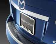 83N12 - Exterior: License Plate Frame, Brushed, Cx-9 Logo for Mazda Image