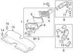 Engine Air Intake Hose - Infiniti (16554-4GA0A)