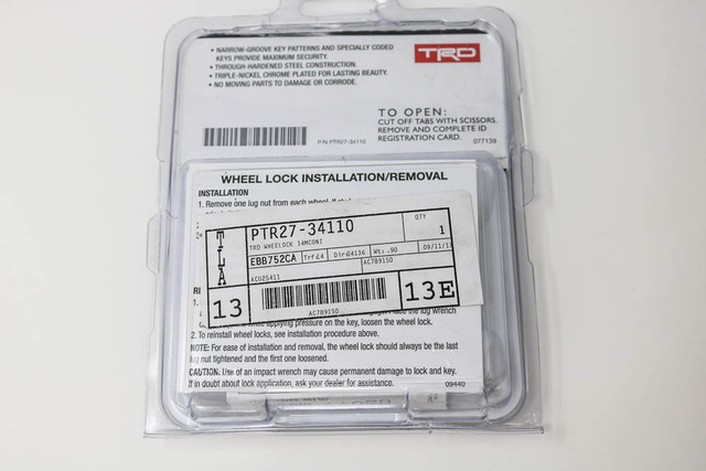 PTR2734110 - Wheels: Wheel Locks, Trd for Toyota Image