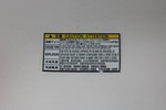 1679328040 - Body: Caution Label for Toyota Image
